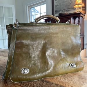 Genuine Italian Leather Vintage Briefcase
